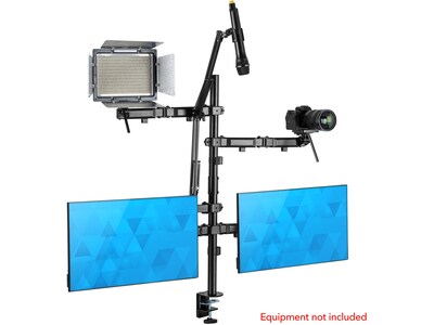 Mount-It! All-in-One Adjustable Studio Camera Setup Dual Mount, Up to 32, Black (MI-482)