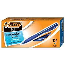 BIC Bu3 Retractable Ballpoint Pen, Medium Point, Blue Ink, Dozen (BU311BLU)