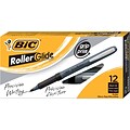 BIC Grip Roller Rollerball Pens, Micro Point, Black Ink, Dozen (31196/GREM11)