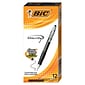 BIC Velocity Retractable Ballpoint Pens, Medium Point, Black Ink, Dozen (16264/VLG11)