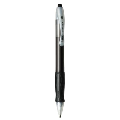 BIC Velocity Retractable Ballpoint Pens, Medium Point, Black Ink, Dozen (16264/VLG11)