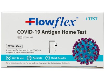 FlowFlex COVID-19 Antigen Rapid Home Test Kit, 1 Test (SMN200087)