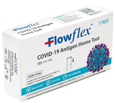 FlowFlex COVID-19 Antigen Rapid Home Test Kit, 1 Test (SMN200087)