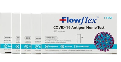 FlowFlex COVID-19 Antigen Rapid Home Test Kit, 5 Tests (TBN203235)