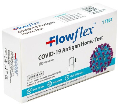FlowFlex COVID-19 Antigen Rapid Home Test Kit, 5 Tests (TBN203235)