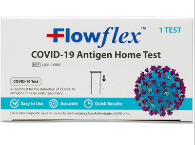 FlowFlex COVID-19 Antigen Rapid Home Test Kit, 288 Tests (TBN203237)
