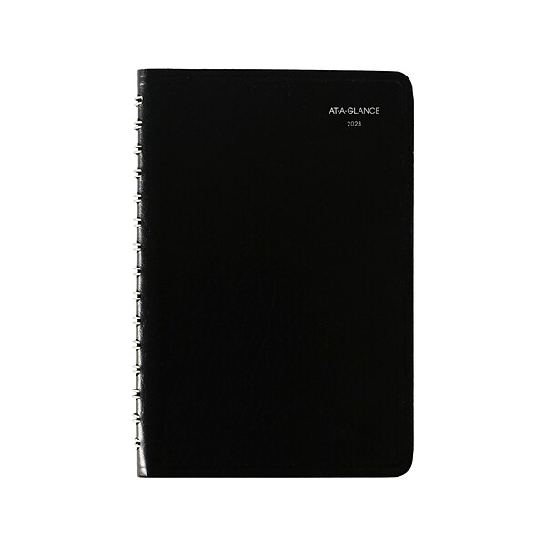 2023 AT-A-GLANCE DayMinder 5 x 8 Daily Planner, Black (SK46-00-23)