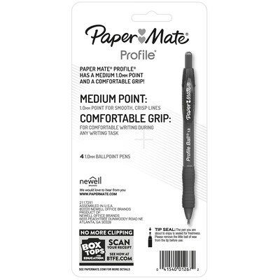 Paper Mate InkJoy 100RT Retractable Ballpoint Pens, Medium Point (1.0mm),  Black, 20 Count