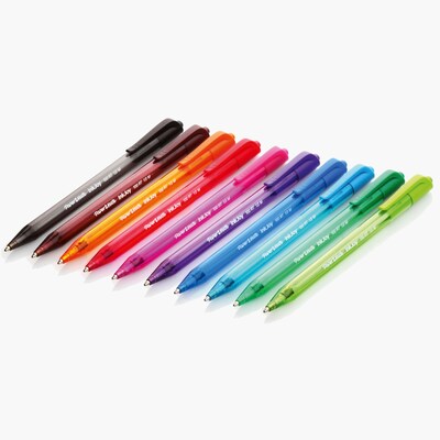 Paper Mate InkJoy 100 RT Retractable Ballpoint Pen, Medium Point, Black Ink, 20/Pack (1951395)