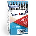 Paper Mate Profile Retractable Ballpoint Pen, Bold Point, Black Ink, 36/Pack (1231064)