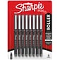 Sharpie Rollerball Pen, Needle Point  Precision Pen, Black Ink, 8/Pack (2116307)