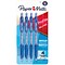 Paper Mate Ballpoint Pen, Profile Retractable Pen, Medium Point (1.0mm), Blue, 4 Count