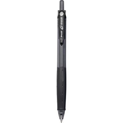 Pilot G-Knock BeGreen Retractable Gel Pens, Fine Point, Black Ink, Dozen (31506)