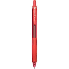 Pilot G-Knock BeGreen Retractable Gel Pens, Fine Point, Red Ink, Dozen (31508)