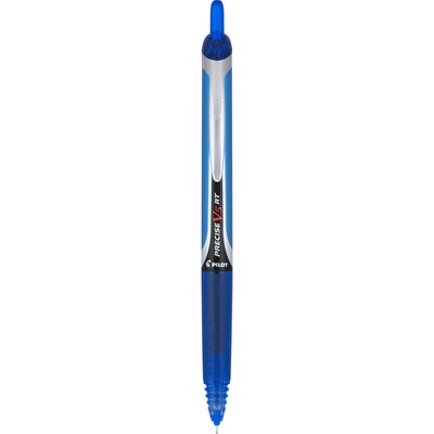 Pilot Precise V5 RT Retractable Rollerball Pens, Extra Fine Point, Blue Ink, Dozen (26063)