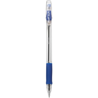 Pilot EasyTouch Ballpoint Pens, Medium Point, Blue Ink, Dozen (32011)