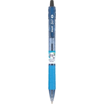 Pilot B2P Bottle 2 Pen Retractable Ballpoint Pens, Medium Point, Black Ink, Dozen (34800)