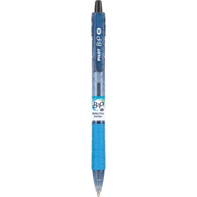 Pilot B2P Bottle 2 Pen Retractable Ballpoint Pens, Medium Point, Black Ink, Dozen (34800)
