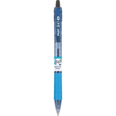 Pilot B2P Bottle 2 Pen Retractable Ballpoint Pens, Medium Point, Black Ink, Dozen (34800)