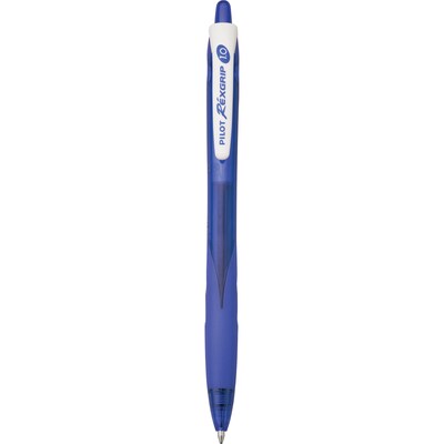 Pilot RexGrip BeGreen Retractable Ballpoint Pens, Medium Point, Blue Ink, Dozen (32371)