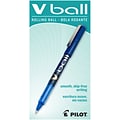Pilot VBall Rollerball Pens, Fine Point, Black Ink, Dozen (35112)