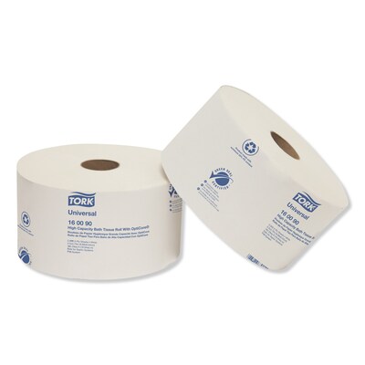 Tork® Universal High Capacity Bath Tissue w/OptiCore, Septic Safe, 2-Ply, White, 2000 Sheets/Roll, 1