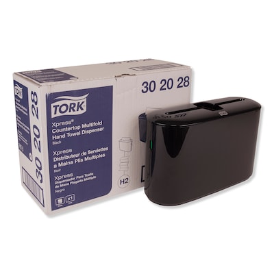 Tork® Xpress Countertop Towel Dispenser, 12.68 x 4.56 x 7.92, Black