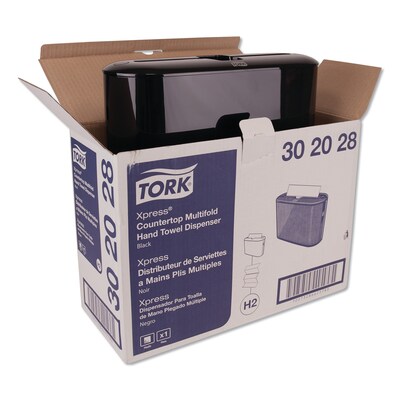 Tork® Xpress Countertop Towel Dispenser, 12.68 x 4.56 x 7.92, Black