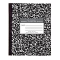 Roaring Spring Composition Notebook, 7 x 8.5 Wide Ruled, 48 Sheets, Black Marble (77333)
