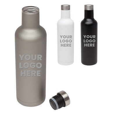 Custom Bliss Wine Bottle And 2 Tumbler Gift Set