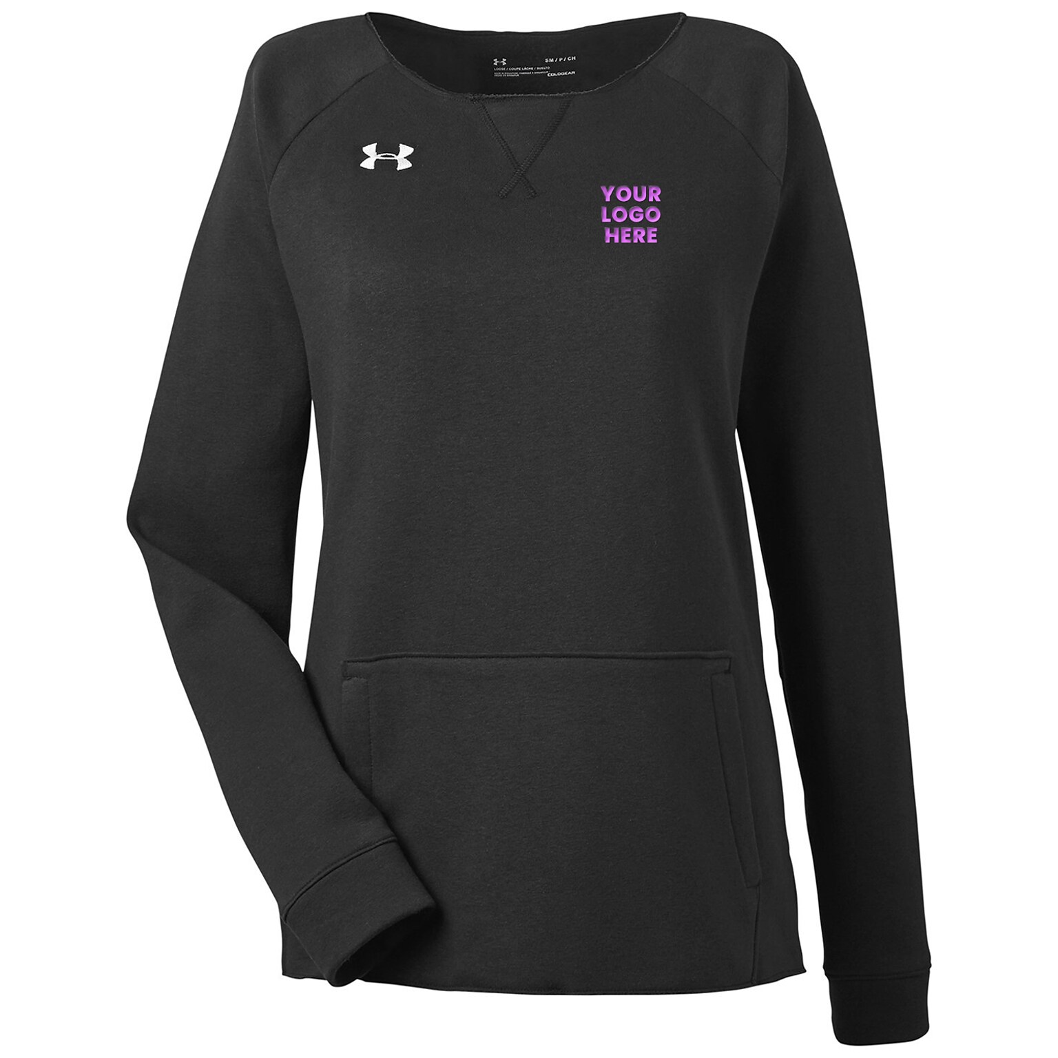 Custom Under Armour Ladies Hustle Crewneck Sweatshirt