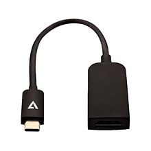 V7 USB-C to Slim HDMI, Male to Female, Black (V7UCHDMISL-1E)