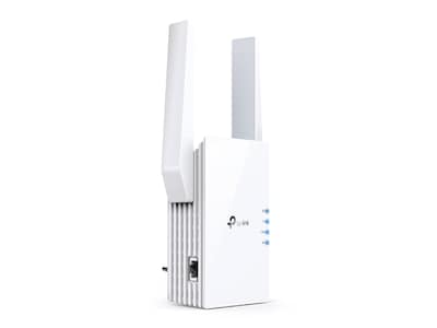 TP-LINK AX1800 RE605X Dual Band 2.4/5GHz Wireless and Ethernet Extender, Wall-Plug, White (RE605X)