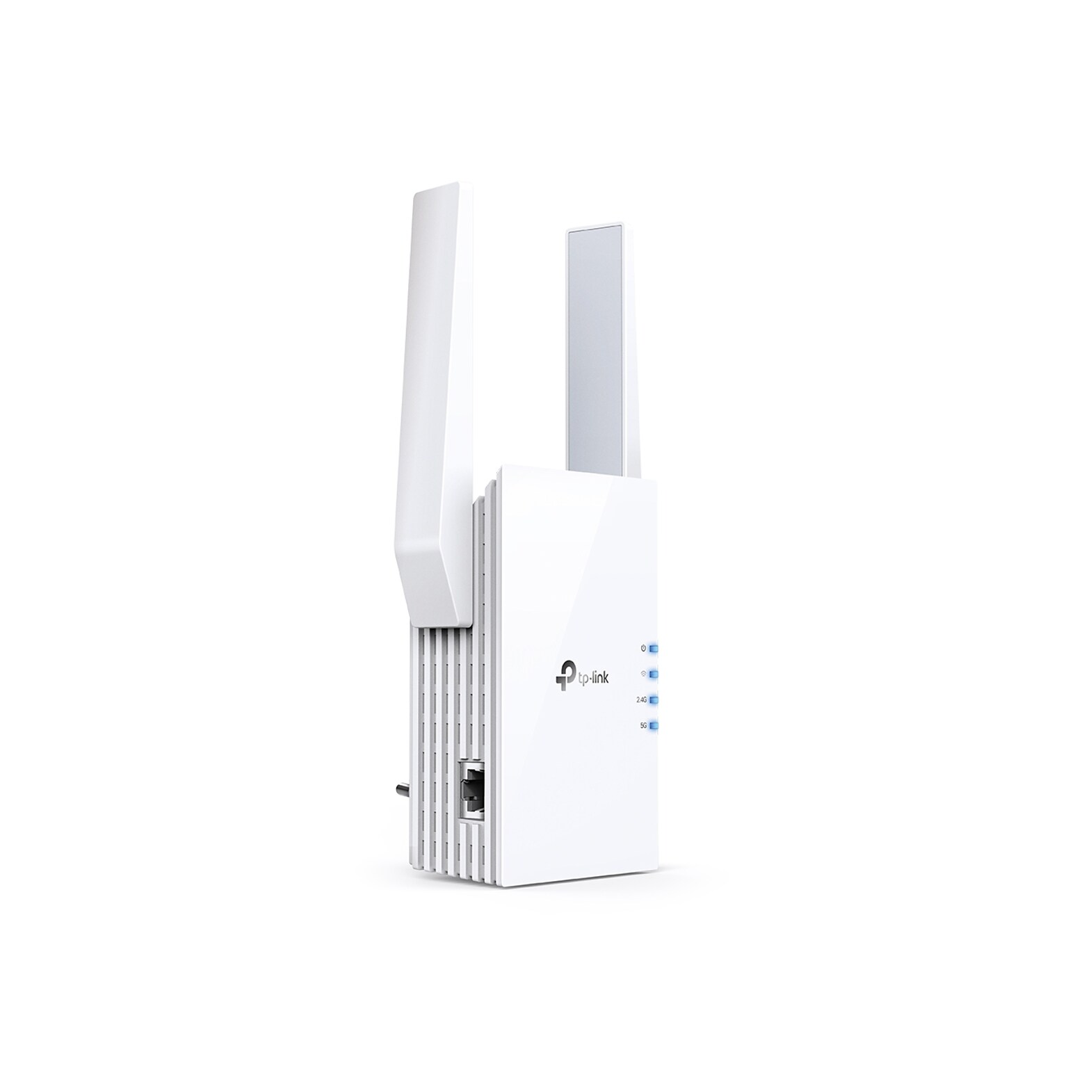 TP-LINK AX1800 RE605X Dual Band 2.4/5GHz Wireless and Ethernet Extender, Wall-Plug, White (RE605X)