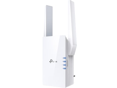 TP-LINK AX1800 RE605X Dual Band 2.4/5GHz Wireless and Ethernet Extender, Wall-Plug, White (RE605X)