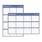 2023 AT-A-GLANCE 24" x 36" Yearly Wet-Erase Wall Calendar, Reversible, Blue/Gray (A1102-23)