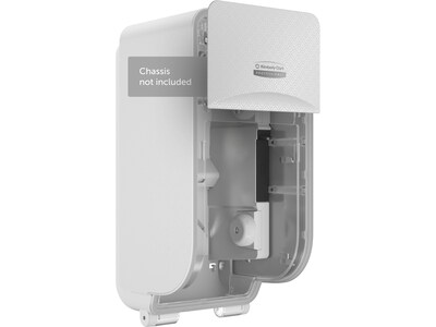 Kimberly-Clark Professional ICON Faceplate for Coreless Two-Roll Vertical Toilet Paper Dispensers, White Mosaic (58771)