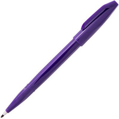 Pentel Sign Rollerball Pen, Fine Point, Purple Ink, 6/Bundle (S520-V)