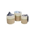 Honey-Can-Do Small Nesting Baskets with Handles, Green/White, 3/Set (STO-09534)