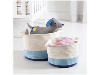 Honey-Can-Do Nesting Storage Baskets, Blue Ombre, 2/Set (STO-09318)