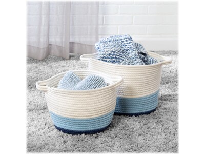 Honey-Can-Do Nesting Storage Baskets, Blue Ombre, 2/Set (STO-09318)