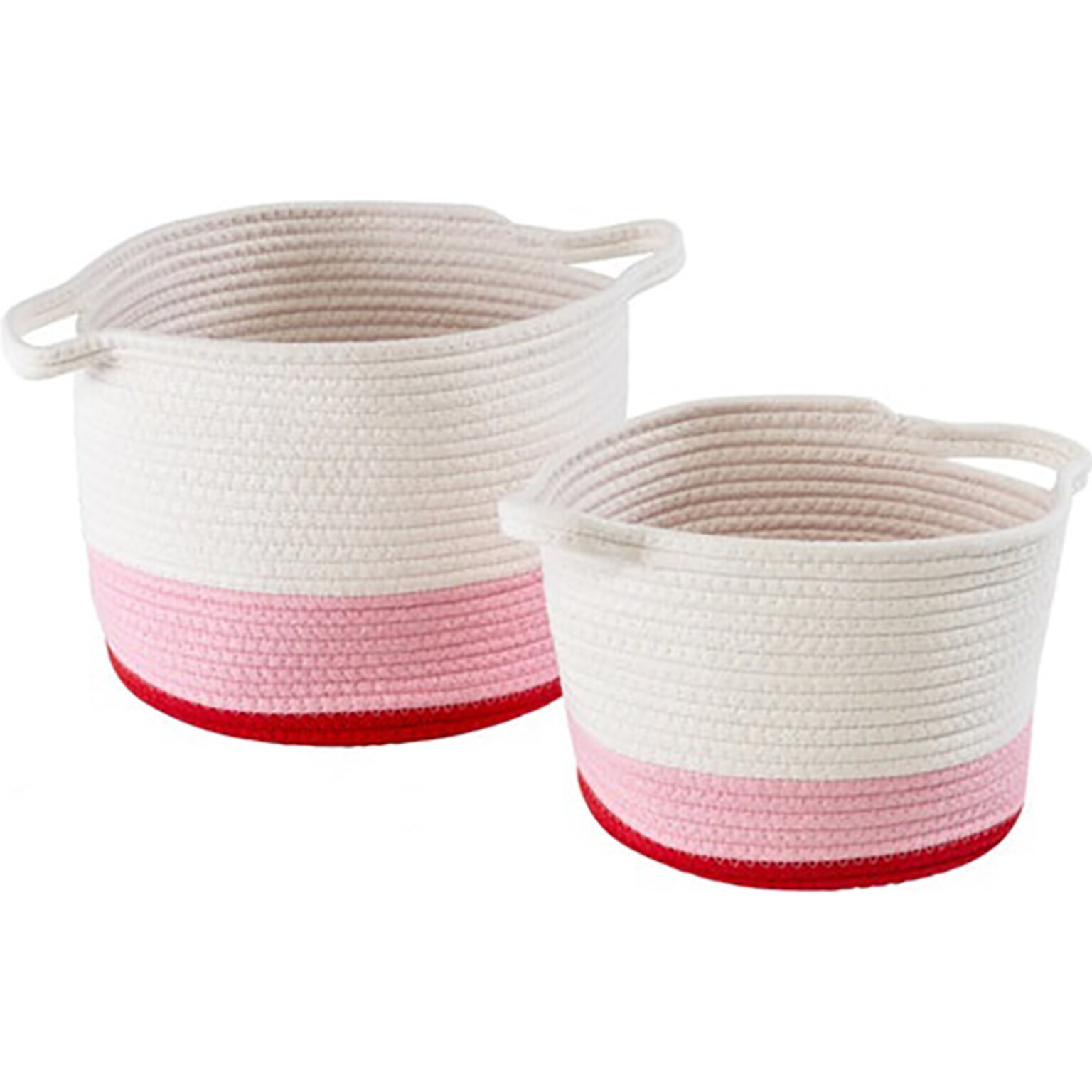 Honey-Can-Do Nesting Storage Baskets, Red Ombre, 2/Set (STO-09319)