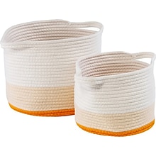 Honey-Can-Do Nesting Storage Baskets, Yellow Ombre, 2/Set (STO-09320)