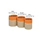 Honey-Can-Do Nesting Baskets with Handles, Orange/White, 3/Set (STO-09611)