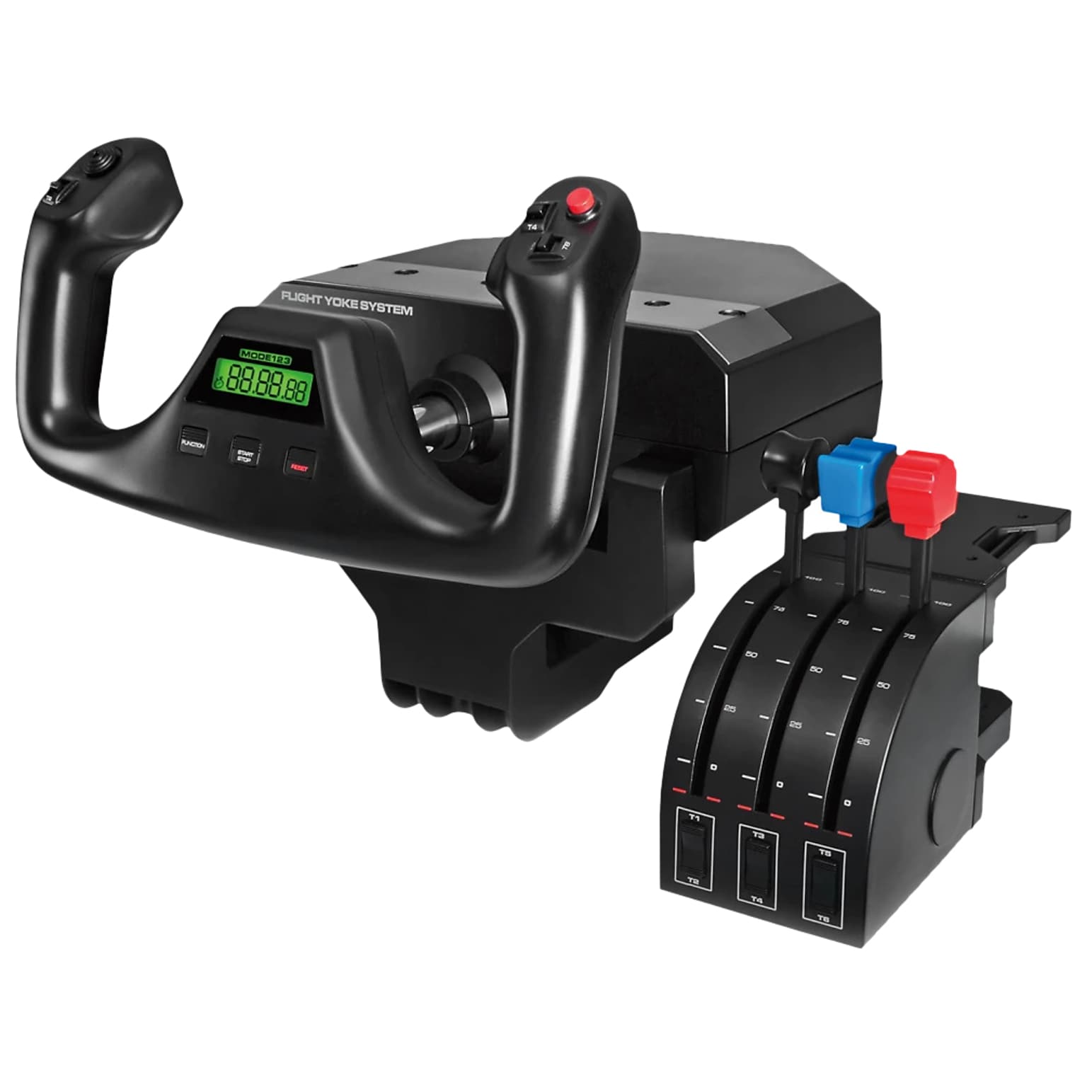 Logitech G 945-000023 Flight Yoke System with Simulation Yoke and Throttle Quadrant, Black