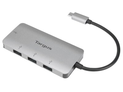 Targus 4-Port USB-C Hub, Silver (ACH226BT)