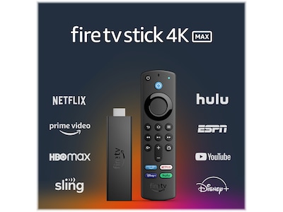 Fire TV Stick B08MQZXN1X 4K Max Streaming Media Player, Black