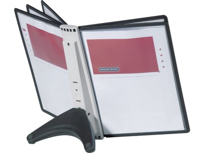 Durable Sherpa SoHo Document Holder, 8.5 x 11, Vertical, Black Plastic (555001)