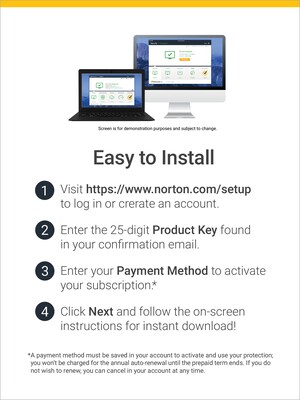 Norton AntiVirus Plus for 1 Device, Windows/Mac, Download (21390616)