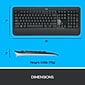 Logitech MK540 Advanced Wireless Keyboard and Mouse Combo, Black (920-008671)